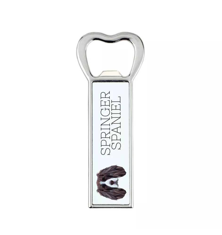 English Springer Spaniel, Springer anglais - ouvre-bouteille avec une image et une inscription pour la bière Art-Dog
