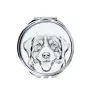 Bouvier de l'Entlebuch - miroir de poche avec chien, miroir personnalisé pour sac à main, miroir compact avec impression de la marque Art-Dog