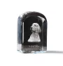 English Setter, Englischer Setter - Kristallwürfel mit Bild, Hundebild im Kristall, sechseckiger Papierclip von Art-Dog.
