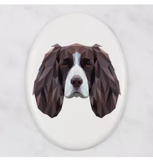 Springer spaniel angielski płytka geometryczna Art-Dog