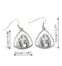 Setter anglais, Setter laverack I - boucles d'oreilles avec chien, boucles d'oreilles pendantes avec photo, bijoux personnalisés avec impression de la marque Art-Dog