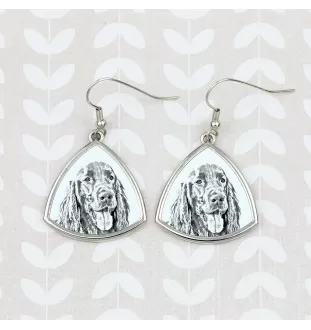Seter angielski kolczyki ze zdjęciem psa Art-Dog