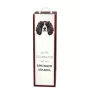 English Springer Spaniel - geometric box with a picture and inscription for wine by Art-Dog