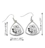 Setter anglais, Setter laverack - boucles d'oreilles avec chien, boucles d'oreilles pendantes avec photo, bijoux personnalisés avec impression de la marque Art-Dog