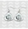 Setter anglais, Setter laverack - boucles d'oreilles avec chien, boucles d'oreilles pendantes avec photo, bijoux personnalisés avec impression de la marque Art-Dog