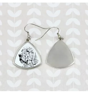 English setter, Lawerack, Laverack - dog earrings, hanging earrings with a picture, personalized jewelry with Art-Dog brand print