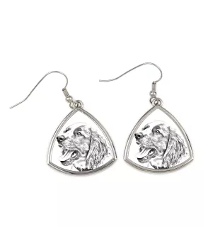 English Springer Spaniel, Springer anglais - boucles d'oreilles avec chien, boucles d'oreilles pendantes avec photo, bijoux personnalisés avec impression de la marque Art-Dog