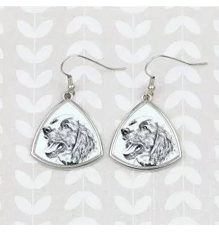 English Springer Spaniel - Hund Ohrringe, hängende Ohrringe mit Bild, personalisierter Schmuck mit dem Aufdruck der Marke Art-Dog