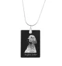 English setter, Lawerack, Laverack - Crystal pendant with dog, silver necklace with photo, personalised pendant by Art-Dog brand