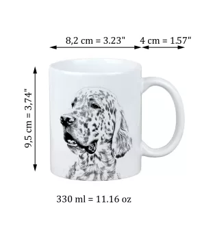 Seter angielski kubek z psem I love Art-Dog