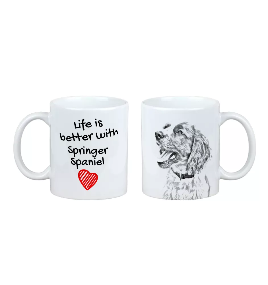 English Springer Spaniel - cup with a dog, cup with a photo, personalized gift from the Art-Dog brand