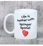 English Springer Spaniel, Springer anglais - tasse avec chien, tasse avec photo, cadeau personnalisé de la marque Art-Dog