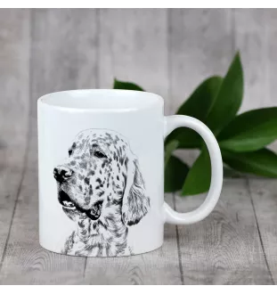 Seter angielski kubek z psem Makes me happy Art-Dog