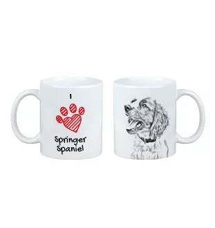 English Springer Spaniel - cup with a dog, cute cup with graphics, a gift with your photo from the Art-Dog brand