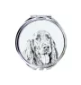 Setter anglais, Setter laverack I - miroir de poche avec chien, miroir personnalisé pour sac à main, miroir compact avec impression de la marque Art-Dog