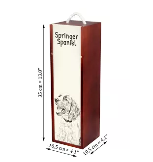 Springer spaniel angielski pudełko na wino z psem Art-Dog