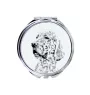 Setter anglais, Setter laverack - miroir de poche avec chien, miroir personnalisé pour sac à main, miroir compact avec impression de la marque Art-Dog
