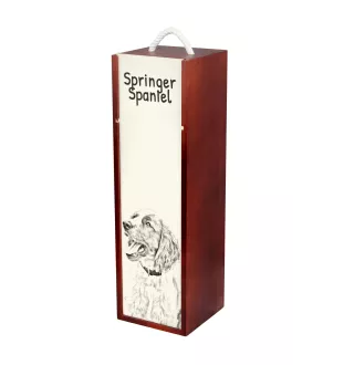 Springer spaniel angielski pudełko na wino z psem Art-Dog