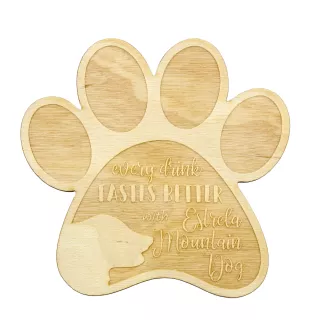Serra da Estrela Berghund, Cão da Serra da Estrela - Tasse Untersetzer, graviert Untersetzer mit Hund, Geschenk für Hundeliebhaber von Art-Dog Marke