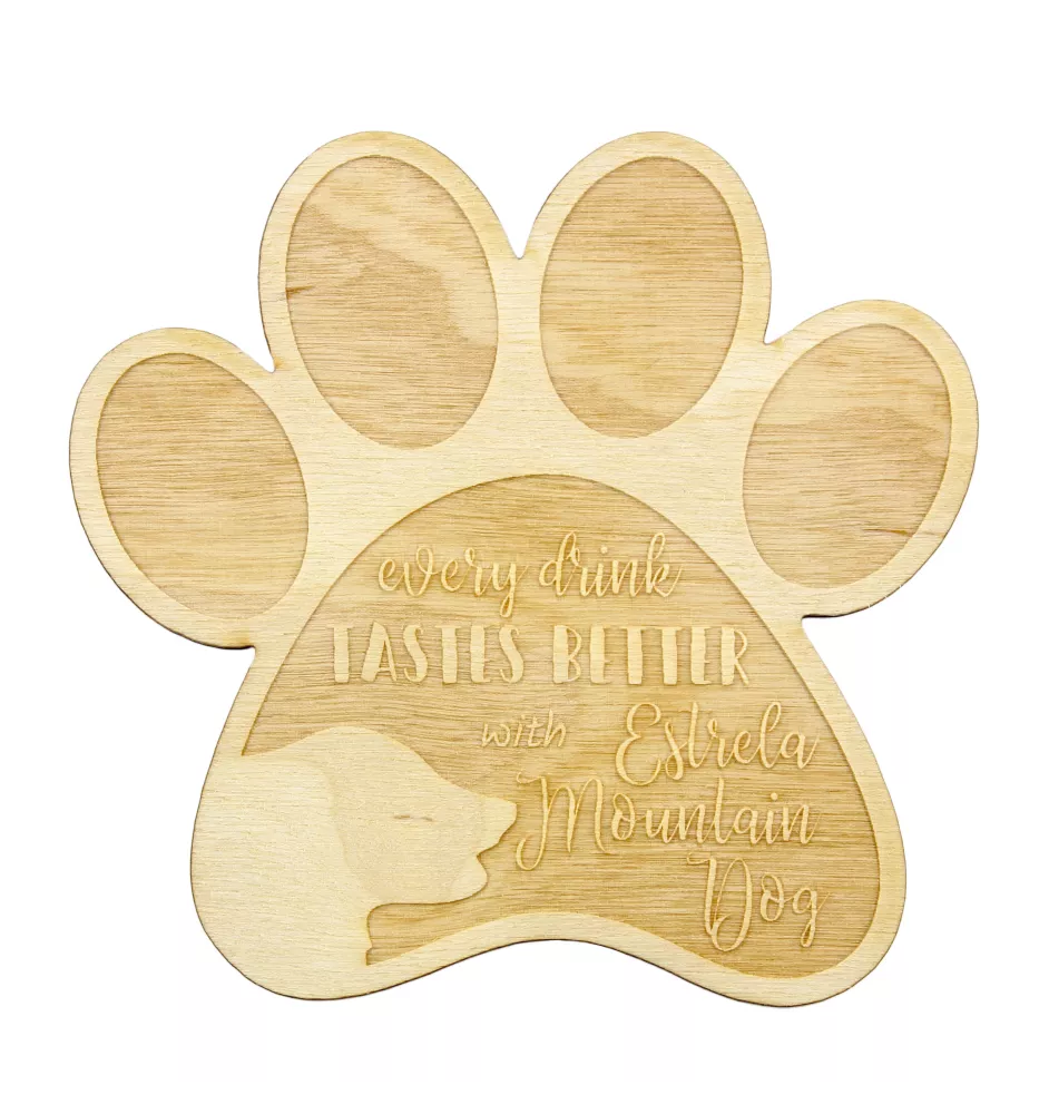 Chien de la Serra da Estrela, cão da Serra da Estrela - Sous-verre mug, sous-verre gravé avec chien, cadeau pour amoureux des chiens par la marque Art-Dog