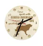 Estrela Mountain Dog, Portuguese Shepherd - clock with a dog, wooden clock, wall clock for dog lovers, clock for desk and shelf, Art-Dog