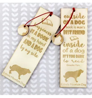 Serra da Estrela Berghund, Cão da Serra da Estrela - Lesezeichen mit Hund, personalisiertes Lesezeichen, Hundeaccessoire für Leser der Marke Art-Dog