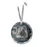 Eurasier - Kristallkugel mit Foto, Hundebild im Kristall, personalisierter Christbaumschmuck von Art-Dog.