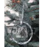 Eurasier - Kristallkugel mit Foto, Hundebild im Kristall, personalisierter Christbaumschmuck von Art-Dog.