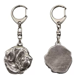 Fila Brasileiro - Porte-clés argenté avec chien, décoration de sac à main, pendentif de sac à dos par la marque Art-Dog