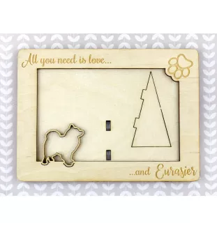 Eurasier ramka na zdjęcie ze sklejki Art-Dog