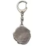 Fila Brasileiro - Silver-plated key ring with dog, handbag decoration, backpack pendant by Art-Dog brand