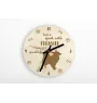 Eurasian, Eurasier - clock with dog, wooden clock with engraving, personalised clock by Art-Dog
