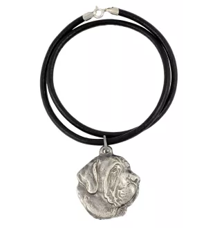 Fila Brasileiro, Brasilianischer Mastiff - Halskette mit Hund, versilberter Anhänger für Hundefans, einzigartiger Schmuck der Marke Art-Dog