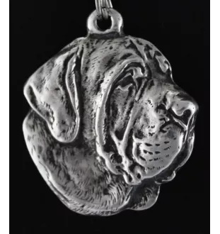 Fila Brasileiro, Brasilianischer Mastiff - Halskette mit Hund, versilberter Anhänger für Hundefans, einzigartiger Schmuck der Marke Art-Dog