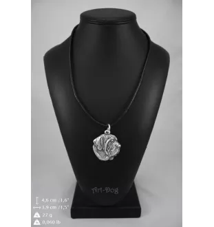 Fila Brasileiro - Necklace with dog, silver-plated pendant for dog fan, unique jewelry by Art-Dog brand