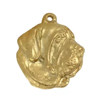 Fila Brasileiro, Brasilianischer Mastiff - Hundehalsband in Geschenkbox, vergoldeter Anhänger für Hundefans, auffälliger Schmuck von Art-Dog