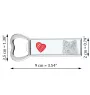 Eurasian, Eurasier - bottle opener with a dog, personalized fridge opener, unique gift for a man by Art-Dog brand