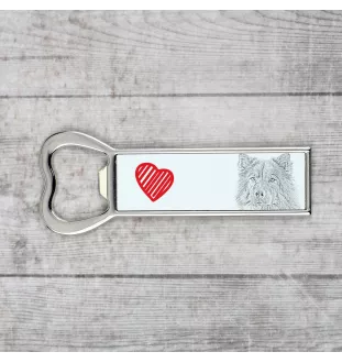 Eurasier - Flaschenöffner mit Hund, personalisierter Flaschenöffner für den Kühlschrank, ein einzigartiges Geschenk für Männer von der Marke Art-Dog