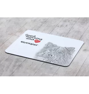 Eurasier - Mauspad mit Druck, personalisiertes Mauspad mit Hund, einzigartiges Gadget für Büroangestellte von Art-Dog.