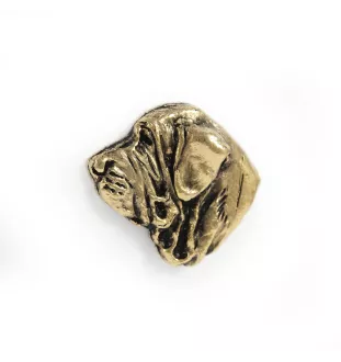 Fila Brasileiro, Brasilianischer Mastiff - Hundebrosche in dekorativer Box, elegante vergoldete Anstecknadel, Jackenbrosche der Marke Art-Dog