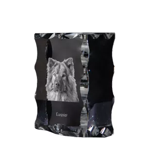 Eurasier - cristal avec photo de chien, statuette en verre avec photo, cadre exceptionnel avec photo de la marque Art-Dog