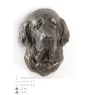 Fila Brasileiro - Dog statue, hanging bust, unique decoration for dog lover by Art-Dog brand