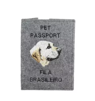 Fila Brasileiro, Brasilianischer Mastiff - Hundepassetui, Dokumententasche, Geschenk für den Reisenden von der Marke Art-Dog