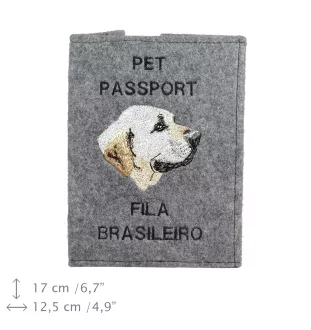 Fila Brasileiro, Brasilianischer Mastiff - Hundepassetui, Dokumententasche, Geschenk für den Reisenden von der Marke Art-Dog