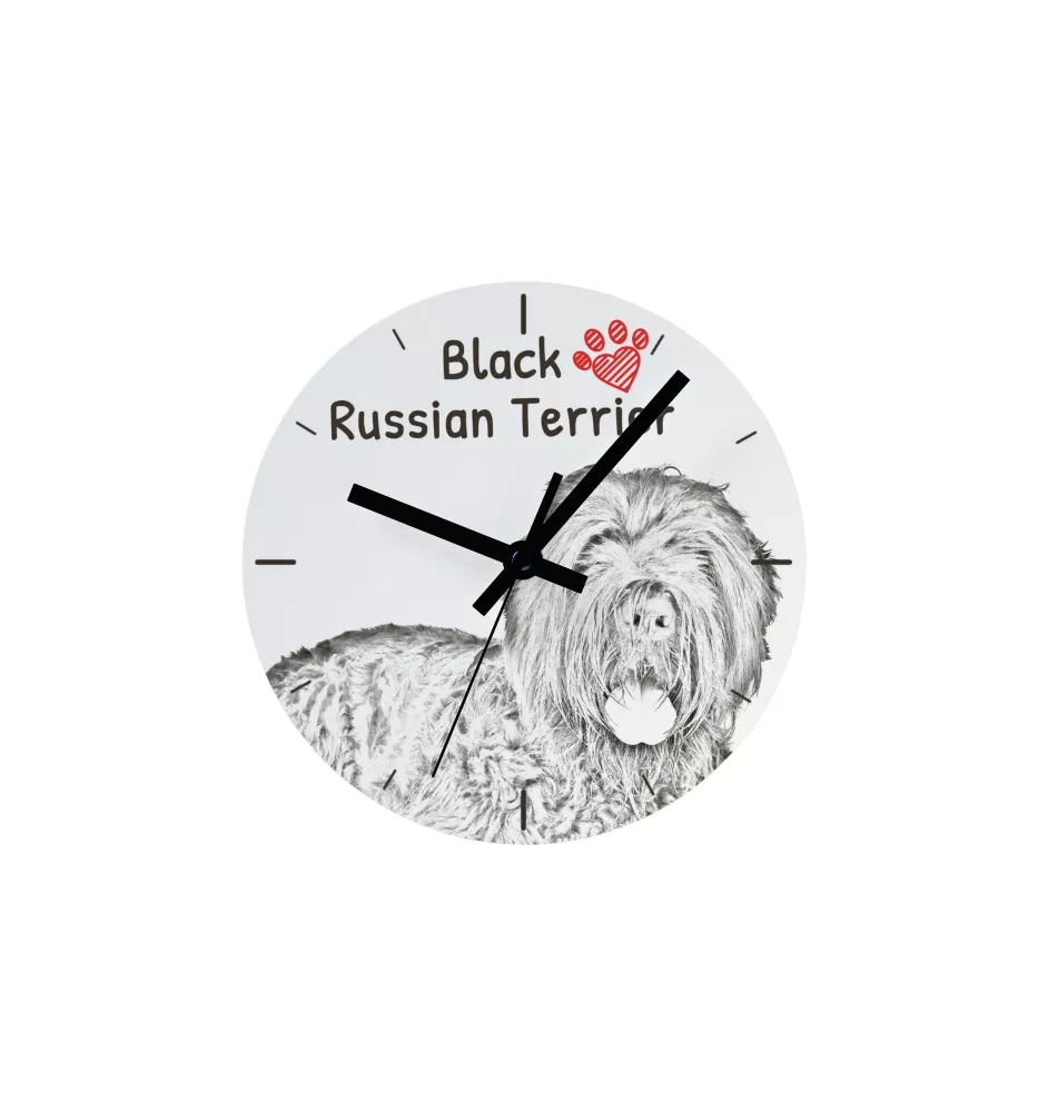 Eurasier - Wanduhr mit Hund, Regal Uhr mit Druck, personalisierte Hausdekoration von Art-Dog.