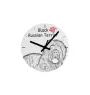 Eurasian, Eurasier - wall clock with a dog, shelf clock with a print, personalized home decoration from the Art-Dog brand
