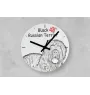Eurasian, Eurasier - wall clock with a dog, shelf clock with a print, personalized home decoration from the Art-Dog brand