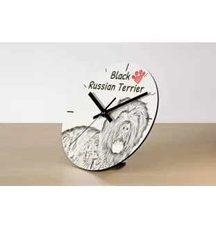 Eurasian, Eurasier - wall clock with a dog, shelf clock with a print, personalized home decoration from the Art-Dog brand