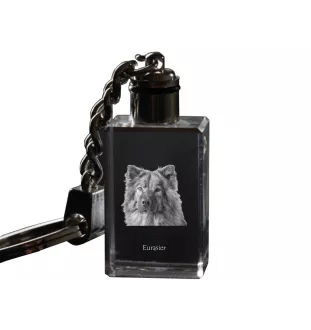 Eurasier - Porte-clés en cristal avec photo de chien, porte-clés lumineux, cadeau unique de la marque Art-Dog