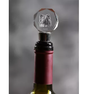 Eurasier - Bouchon de bouteille, bouchon de vin en cristal avec photo, cadeau personnalisé pour barman par la marque Art-Dog